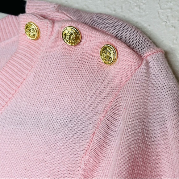 Talbots Long Sleeve Scoop Neck Blouse Pink L - Picture 4 of 14